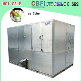 Auto máquina do cubo de gelo da operação, fabricante de gelo industrial 10.000 quilogramas de capacidade diária