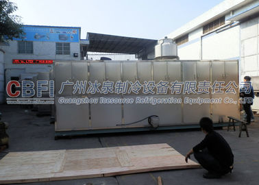 Máquina do cubo de gelo da aprovação do ISO grande com o escaninho de aço inoxidável do gelo/bobina seca do filtro