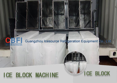 Máquina de fatura de gelo do bloco refrigerar de água/refrigerar de ar com triturador de gelo 380v