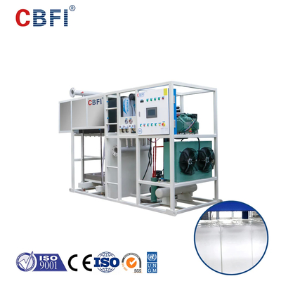 Máquina de fabricação de blocos de gelo de resfriamento direto e eficiência energética para indústrias