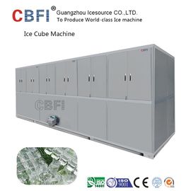 Areje a máquina de fatura de gelo de refrigeração do cubo a grande capacidade 3000Kg /24h