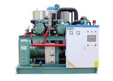 Máquina de gelo industrial de 40 toneladas do floco para refrigerar evaporativo dos peixes/carne/alga