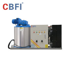 máquina de gelo pequena de refrigeração ar do floco da capacidade 1000kg para a casa com compressor importado
