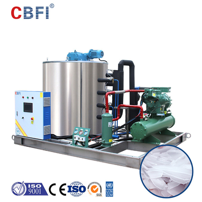 Máquina de gelo automática industrial do Seawater da produção do gelo de 10 Ton Flake Ice Machine Fully