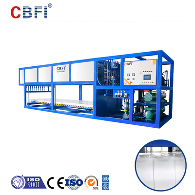10 toneladas pelo gelo comestível automático refrigerando direto do fabricante de gelo da máquina do bloco de gelo do dia