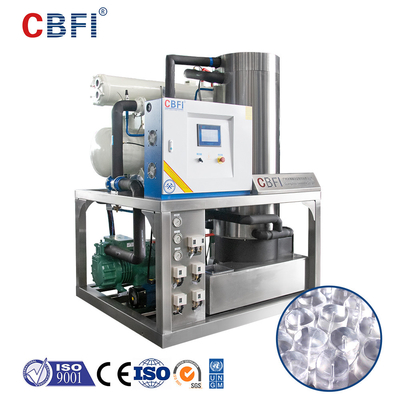Máquina de compressão de tubos de gelo para processo de fabricação de gelo de tubo