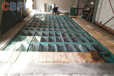 Refrigerar de ar/refrigerar de água 10 do bloco toneladas de fabricante de gelo com projeto de trabalho civil do sistema do guindaste