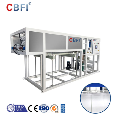 Refrigerante industrial refrigerado a água R22/R404A Máquina de fazer gelo