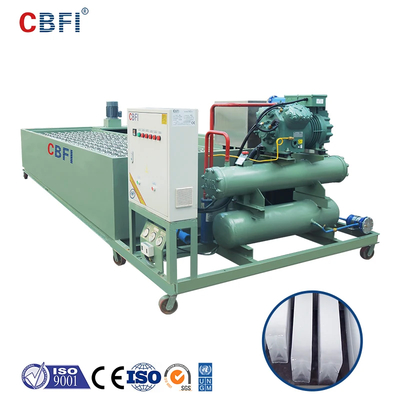 Máquina de blocos de gelo de 220V/50Hz com evaporador de aço inoxidável certificada CE/ISO