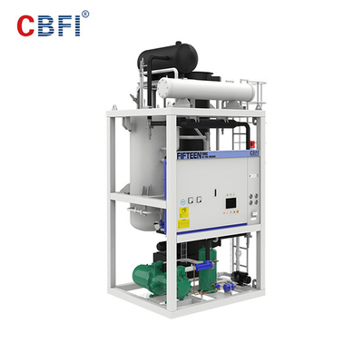 Máquina de 30 toneladas do tubo do gelo do sistema de CBFI Freon com o compressor semi hermético