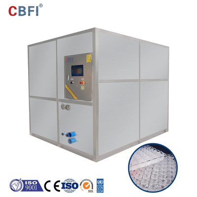 1-20 toneladas/24 horas Quadrado Máquina de cubos de gelo industrial Bizter Frascold R404A