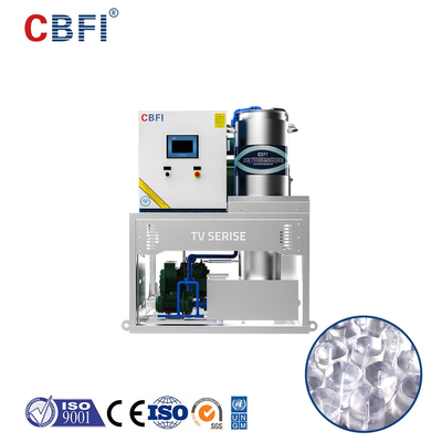Máquina Elétrica de Frigorífico de Tubos Refrigeração de Água/Ar Itália Válvulas Castal 28.3kw Capacidade de Refrigeração Máquina 3500 Kg