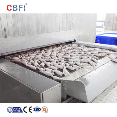 Cubos de cenoura Iqf Blast Flash Máquina de congelamento rápido Iqf Tunnel Freezer