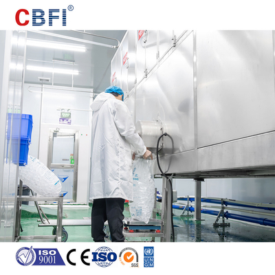 Máquina de cubos de gelo de aço inoxidável com compressor Bizter / Frascold - resfriamento sem esforço