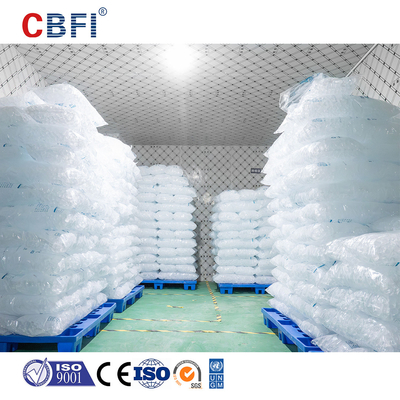 Máquina de cubos de gelo de aço inoxidável Nível de ruído baixo R404A refrigerante para cubos de gelo quadrados