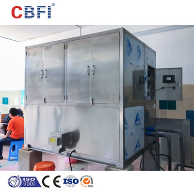 Máquina de refrigeração por ar de cubos de gelo com R22/ R404A refrigerante e material de aço inoxidável