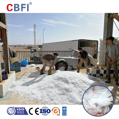 Máquina para produção de gelo em flocos industrial de capacidade de 1 a 60 toneladas/24h