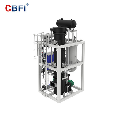 Máquina de fatura de gelo do tubo do líquido refrigerante 10000kg de R404A com sistema do PLC Siemens