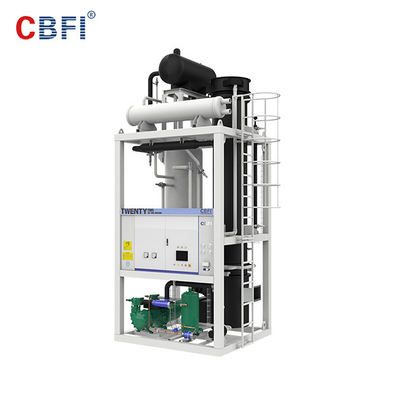 Do fabricante de cristal do tubo do gelo da máquina do tubo do gelo do controle do tela táctil do PLC compressor amargo
