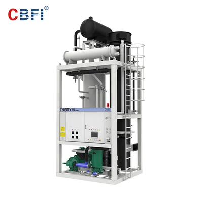 Itália Máquina de gelo de tubo de castal com 3,5 kW Potência 28,3 kW Capacidade de refrigeração Fonte de energia elétrica